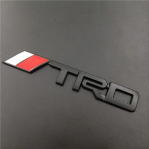 TRD Toyota black badge 13cm